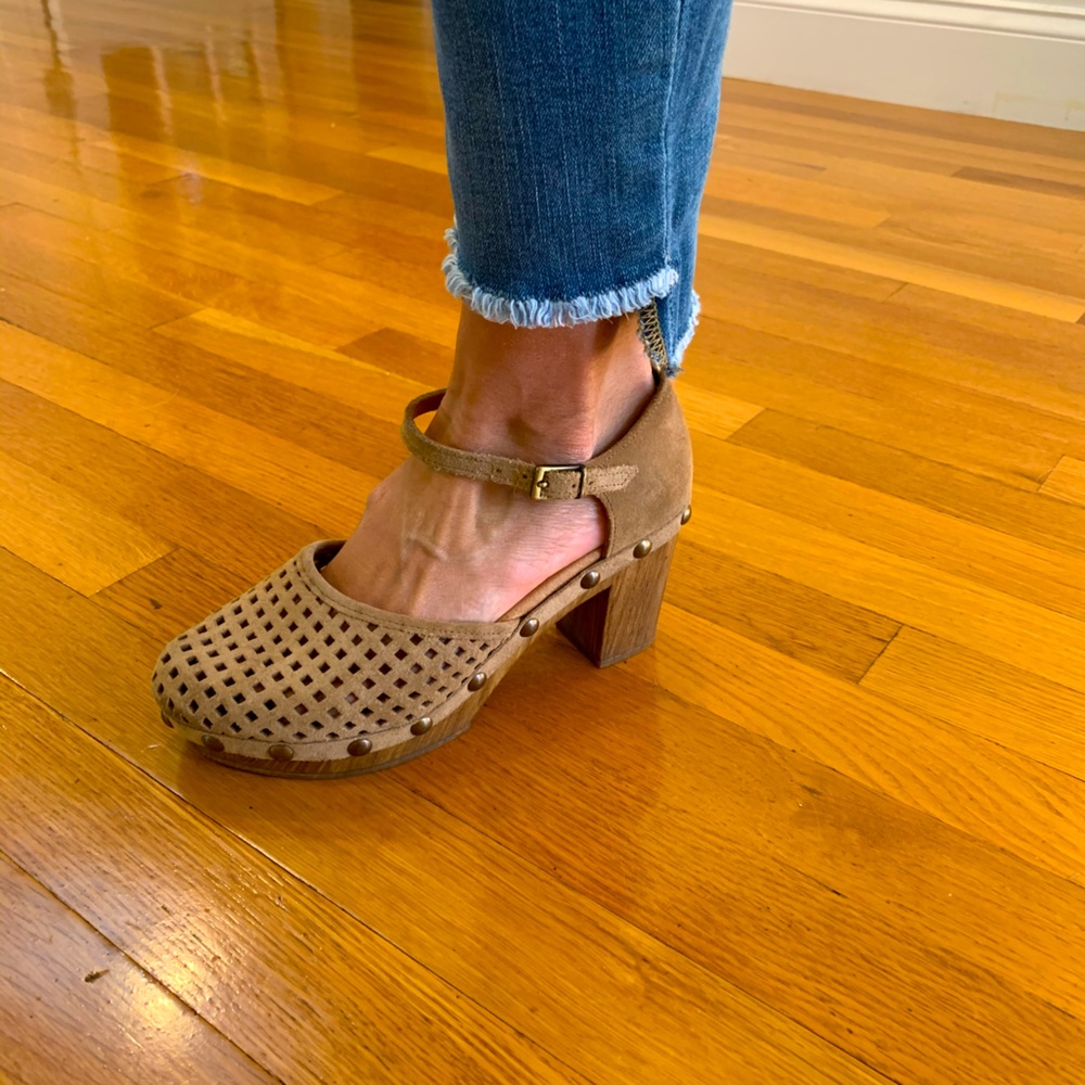 Eric Michael suede clogs